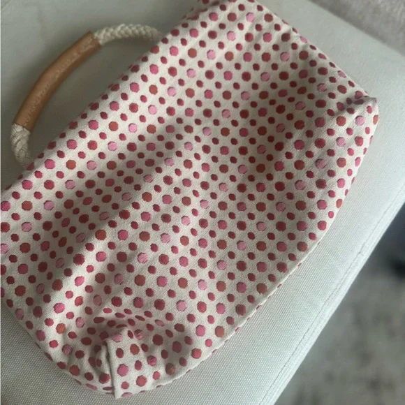 Longchamp Red and Cream Bag - Picture 4 of 5